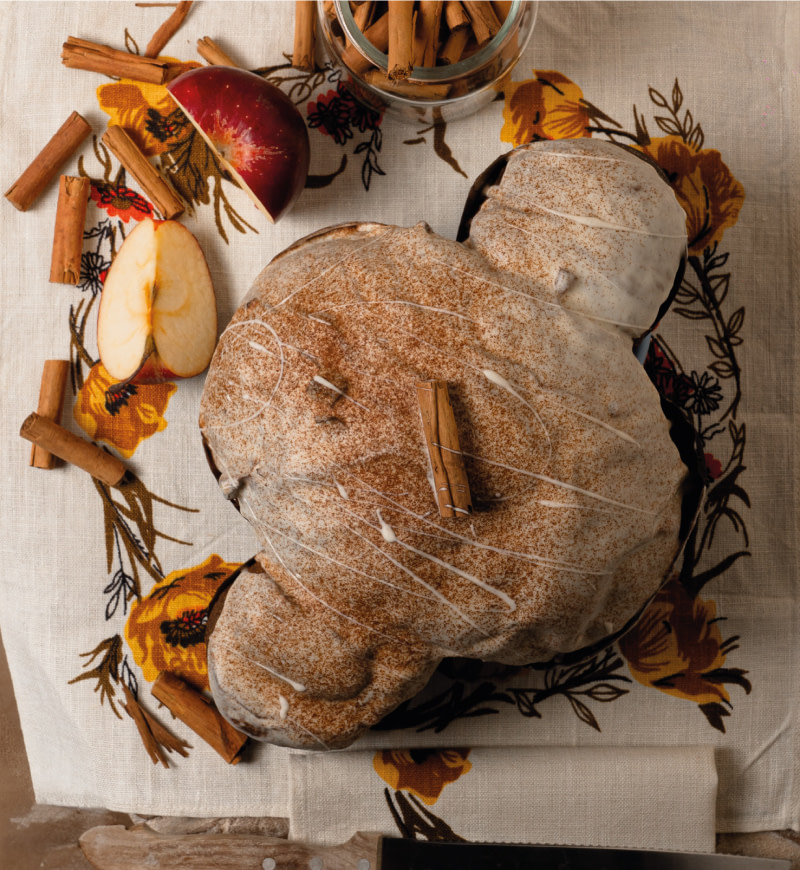 Colomba artigianale con mela e cannella