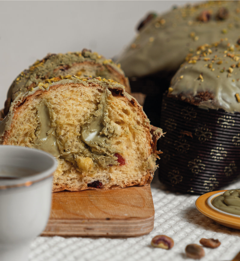 Colomba artigianale al gusto pistacchio e amarene 2 - Favole di Zucchero
