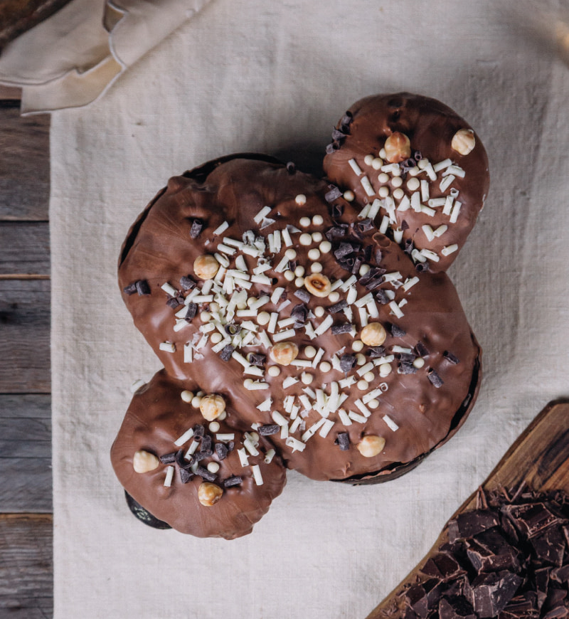 Colomba artigianale al triplo cioccolato
