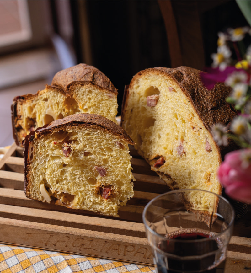Colomba artigianale salata ripiena con saumi e formaggi misti 1 - Favole di Zucchero
